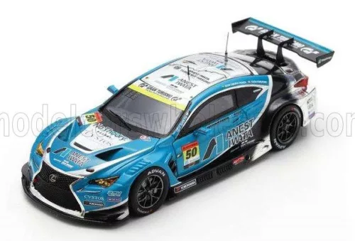 Spark - LEXUS RC F GT3 ANEST IWATA RACING N 50 GT300 CLASS SUPER GT 2024 I. Omura Fraga - Y. Furutani LIGHT BLUE WHITE