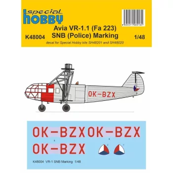 Special Hobby - VR-1 SNB Marking Decal 1/48