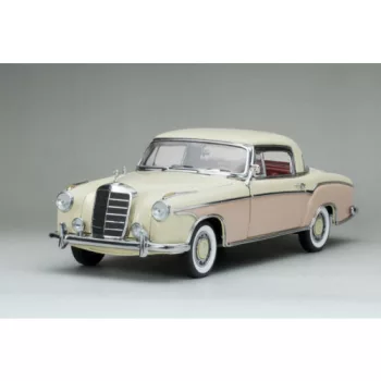 Sunstar - 1:18 1958 Mercedes-Benz 220Se Coupe Cream And Pink