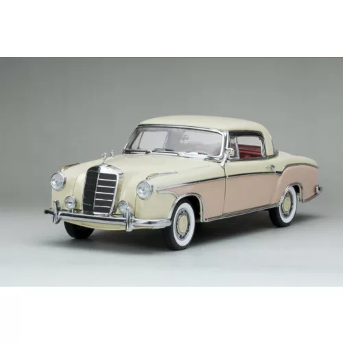 Sunstar - 1:18 1958 Mercedes-Benz 220Se Coupe Cream And Pink