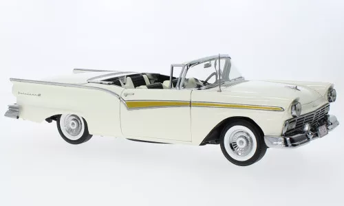 Sun Star - Ford Fairlane 500 Skyliner, weiss, 1957, 1:18