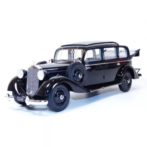TRIPLE9 - 1:18 Mercedes-Benz 260 D (W138) Pullman Landaulet Open Rear Roof Black 1936 - Triple9