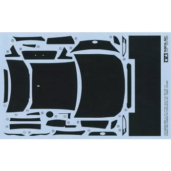 Tamiya - Subaru BRZ Carbon Pattern Decal Set