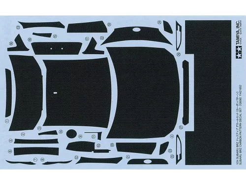Tamiya - Subaru BRZ Carbon Pattern Decal Set