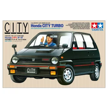   Tamiya - 1:24 Honda City Turbo with Honda Motocompo - include 1 figure