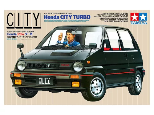 Tamiya - 1:24 Honda City Turbo with Honda Motocompo - include 1 figure