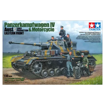   Tamiya - 1:35 Panzerkampfwagen IV Ausf G. Early Production & Motorcycle Eastern Front