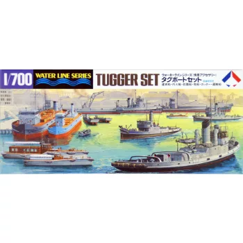 Tamiya - 1:700 Tug Boat Set