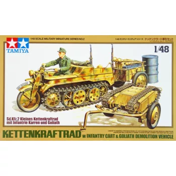   Tamiya - Kettenkraftrad (Infantry Cart & Goliath Demolition Vehicle) - 1 Figure