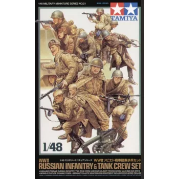 Tamiya - WWII Russian Infantry and Tank Crew Set