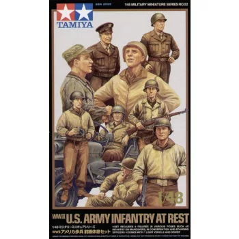 Tamiya - WWII U.S. Army Infantry At Rest With Jeep