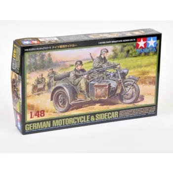 Tamiya - German Bike & Sidecar - 2 figures