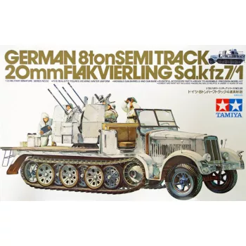   Tamiya - German 8 ton Semi Track 2cm Flakvierling 38 Sd.Kfz 7/1
