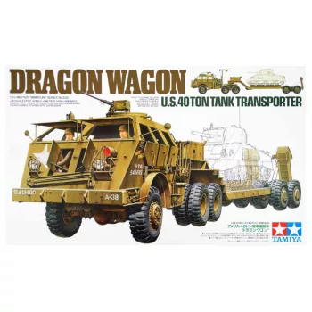 Tamiya - U.S. 40 Ton Tank Transporte - Dragon Wagon