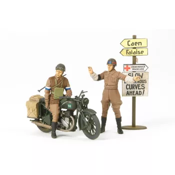 Tamiya - British BSA M20 Motorcycle w/Military Police
