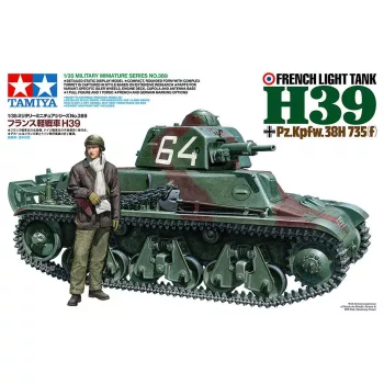   Tamiya - 1:35 French Light Tank H39 Pz.Kpfw.38H 735(f) - 2 figures