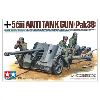   Tamiya - German 5 cm Anti-Tank Gun (Pak38) with crew - 4 figures