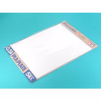 Tamiya - Kst-Platte 0,3mm (5) weiss 257*364