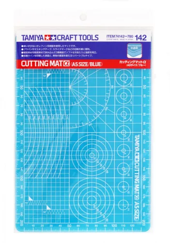 Tamiya - Cutting Mat A (A5 Half/Blue) - 150mm x 220mm, 1mm thickness