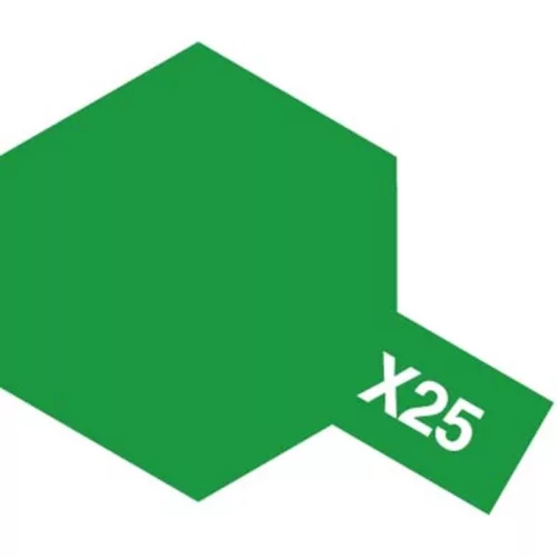 Tamiya - X-25 Clear Green - Acrylic Paint (Gloss) 23 ml