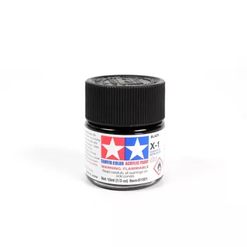 Tamiya - Mini Acrylic X-1 Black 10 ml