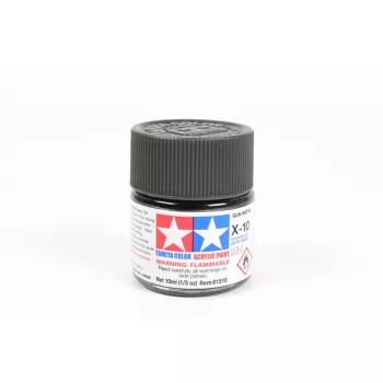 Tamiya - Mini Acrylic X-10 Gun Metal 10 ml