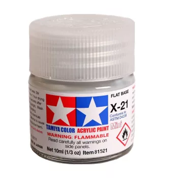 Tamiya - X-21 Flat Base - Acrylic Paint Gloss