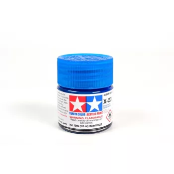 Tamiya - Mini Acrylic X-23 Clear Blue 10 ml