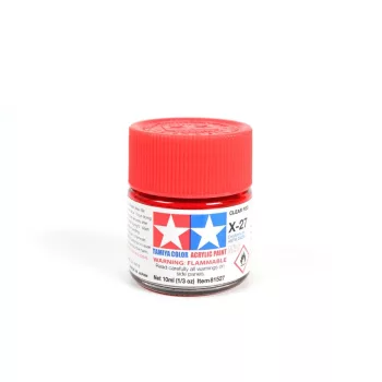 Tamiya - Mini Acrylic X-27 Clear Red 10 ml