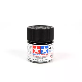 Tamiya - Mini Acrylic XF-1 Flat Black 10 ml