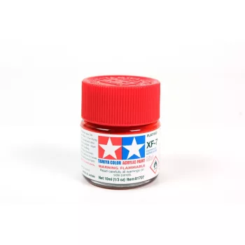 Tamiya - Mini Acrylic XF-7 Flat Red 10 ml