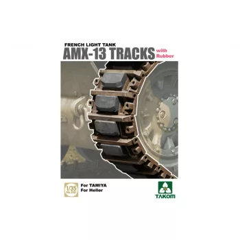 Takom - French Light Tank AMX-13 Tracks with Rubber