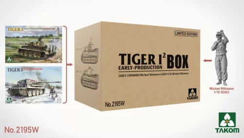 Takom - TIGER I² early production Box & 1:16 Wittmann