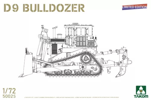 Takom - 1/72 D9 Bulldozer (Limited Edition)