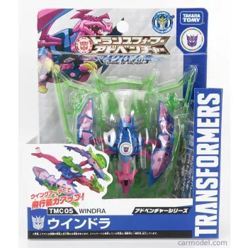   Takara-Tomy - Takara-Tomy Transformers Adventure Tmc05 Windra Cm. 7.5 Blue Pink