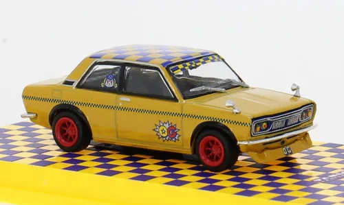 Tarmac - Datsun 510, gelb/Dekor, 1:64