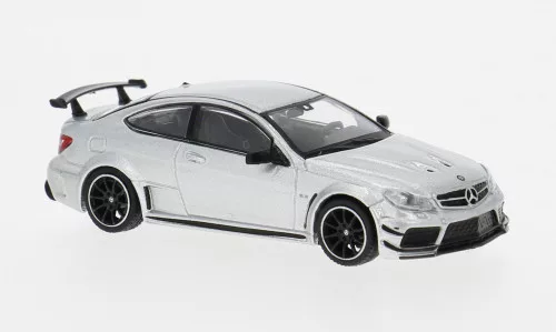 Tarmac - Mercedes C63 AMG Coupe Black Series, silber, 1:64