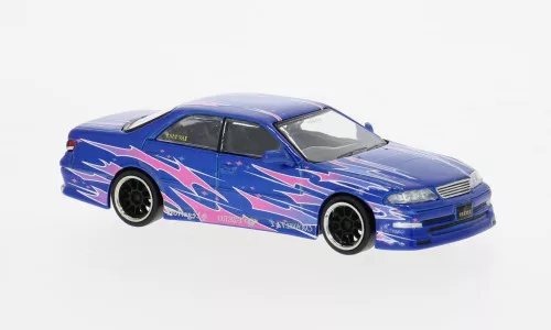 Tarmac - Toyota Mark II JZX100 blau/Dekor 1:64
