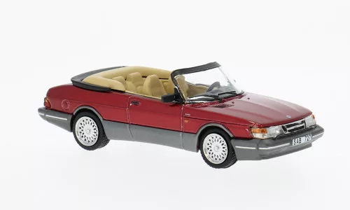 Tarmac - Saab 900 Turbo Cabriolet rot 1:64