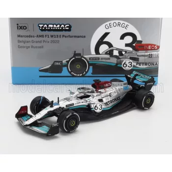  Tarmac - MERCEDES GP F1 W13E TEAM MERCEDES-AMG PETRONAS F1 N 63 4th BELGIUM GP 2022 GEORGE RUSSELL SILVER GREEN