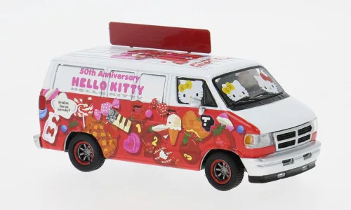 Tarmac - Dodge Van, Hello Kitty Food Truck, 1:64