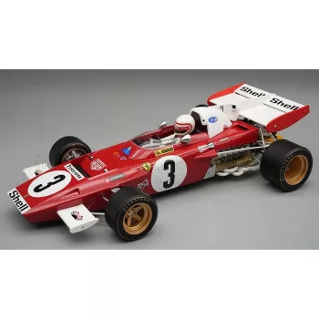   Tecnomodel - FERRARI F1   312B2 N 3 ZANDVOORT GP (with pilot figure) 1971 CLAY REGAZZONI - CON VETRINA - WITH SHOWCASE RED WHITE