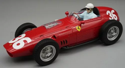 Tecnomodel - FERRARI F1  DINO 246/256 TEAM SCUDERIA FERRARI N 36 MONACO GP (with pilot figure) 1960 PHILIP HILL  RED