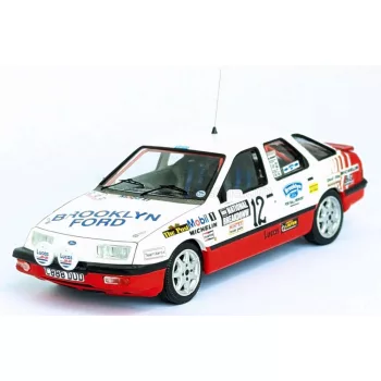   Trofeu - FORD ENGLAND SIERRA XR 4x4 (night version) N 12 RALLY NATIONAL BREAKDOWN 1987 PHIL COLLINS - BRIAN THOMAS WHITE RED