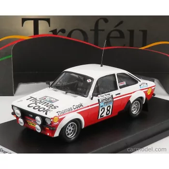   Trofeu - Ford England Escort Mkii N 28 Rally Rac Lombard 1980 S.Van Der Merwe - F.Boshoff White Red