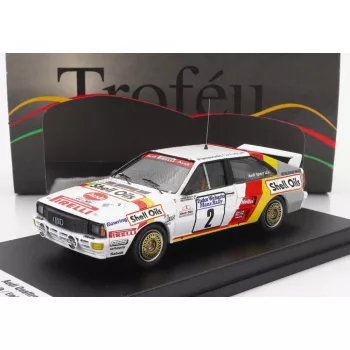   Trofeu - AUDI QUATTRO SPORT N 2 MANX ISLE OF MAN RALLY 1985 H.DEMUTH - E.RADAELLI WHITE RED YELLOW