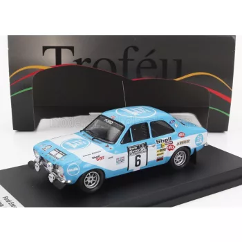  Trofeu - FORD ENGLAND ESCORT MKI (night version) N 6 RALLY RAC LOMBARD 1973 HANNU MIKKOLA - JOHN DAVENPORT LIGHT BLUE WHITE