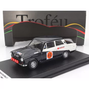   Trofeu - FORD ENGLAND CORTINA LOTUS (night version) N 46 RAC RALLY LOMBARD 1968 CHRIS SCIATER - MARTIN HOLMES BLACK WHITE