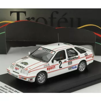   Trofeu - FORD ENGLAND SIERRA XR 4x4 N 2 RALLY SWEDEN 1987 STIG BLOMQVIST - BRUNO BERGLUND WHITE RED