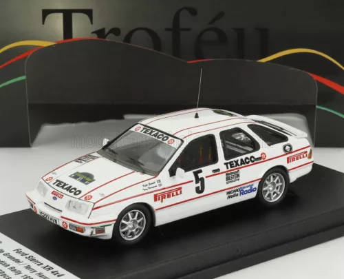 Trofeu - FORD ENGLAND SIERRA XR 4x4 N 5 RALLY SWEDEN 1987 KALLE GRUNDEL - TERRY HARRYMAN WHITE RED